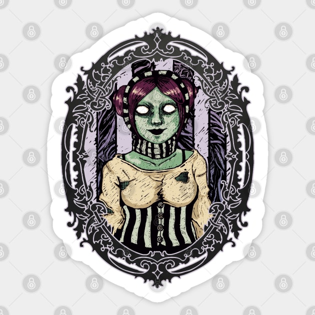 Lidilum Zombie Girl ( Ver 1 ) Sticker by BlueCrown.PP